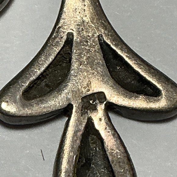 Vintage Sterling Silver Art Deco Style Dangle/Drop Earrings W/ Black Onyx. 1.5” - Picture 6 of 7